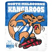 AFL - North Melbourne Kangaroos - Coral Fleece Rug