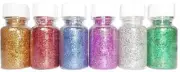 Glitter Dust Color Assorted For Art & Scrap Booking Pack Of 6