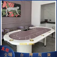在飛比找蝦皮購物優惠-台灣發貨-德州撲克桌百家樂大小點籌碼桌棋牌室可訂製桌布顏色尺