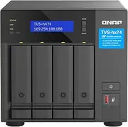 QNAP TVS-h474-PT-8G Intel Pentium Gold Processor, 8GB RAM, PCIe Gen 4 expandability NAS for virtualization applications