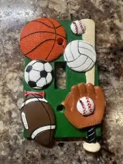 3D Ball Sports Theme Light Switch Cover Plate Single Toggle