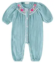 [Louise Misha] Louise Misha Baby Liliane cotton gauze jumpsuit M 6 blue