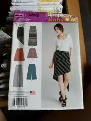 SIMPLICITY PATTERN 1068 S0281 SKIRTS PANTS MISSES SIZES 4-12 UNCUT