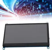 Portable Monitor, 7 Inch Screen Monitor for RasPi, 7 Inch Screen 1024x600 IPS 7 Inch Screen Accurate Color Plug and Play for RasPi Screen Monitor for RasPi 4 3 2