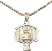 [TINEASUR] Key Pendant Necklace Basketball Chain Sports Jewelry for Men Boys Chain Necklace