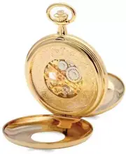 Charles Hubert Gold-Finish White Dial Pocket Watch XWA4909