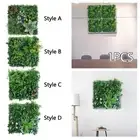 Artificial Plant Wall Panel Easy Installation Faux Grass Panel Greenery Wall