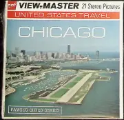 1970's CHICAGO Illinois 3d View-Master 3 Reel Packet NEW SEALED