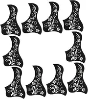 SECFOU Guitar Scratch Plate 40/41in Acoustic Guitar Pickguard Pvc Easy Installation Stylish Pattern