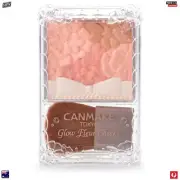 Canmake Glow Fleur Cheeks 4 Colour Blush - 03 Fairy Orange Fleur - 6.3g - Z824