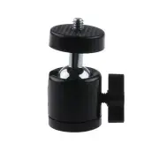Swivel Mini Ball Head 1/4" Screw Mount for Camera DSLR Tripod Stand Black New