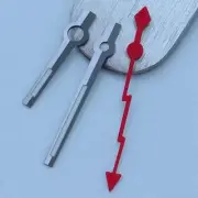 Red Lightning Black Trim Watch Hands for Second Hand Compatible with NH35 NH36 7