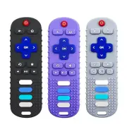 3Pcs Silicone Teething Toys Remote Control Shape Teethers for Babies Remote T...