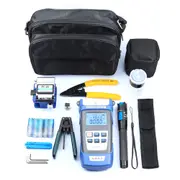 Fiber Optic FTTH Tool Kit Optical Power Meter Fiber Cleaver Wire Stripper Optical Fiber Cold Connection Tools