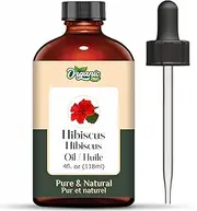 Organic Zing Hibiscus (Rosa sinensis) Oil | Pure & Natural Essential Oil for Skincare, Hair Care & Massage- 30ml/1.01fl oz