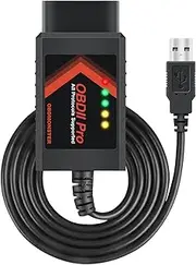 ELM327 OBD2 Adapter Compatible with F150 F250 and More, for FORScan MS/HS CAN Automatically Switch, OBDII Diagnostic Scanner via USB for Windows only