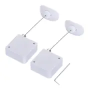 Retractable Cable Lock Double Side Adhesive Arc Terminal 600g 2Set White