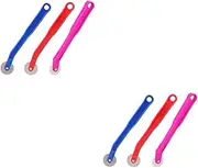 ETHZZLE 6 Pcs Marking Wheel Fabric Serrate Tracing Wheel Quilting Tools Fabric Cutter Wheel Useful Sewing Wheel Cross-stitch Tool Paper Perforator Tracing Wheel Circle Cutter Plastic