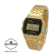 Casio Vintage Style Digital Gold Stainless Watch A159WGEA-1D A159WGEA-1