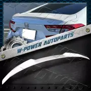 Pearl White For 2018-2022 Honda Accord Sedan W-Power V-Style Rear Trunk Spoiler (for: Honda)