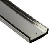 DrainTEK Custom Shower Grate - Tile Insert - 120mm - Brushed Finish (Up to 500mm)