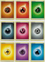 POKEMON SWSH Base NM COMPLETE SET 2020 Com NON-holo Basic ENERGY CARDS -Lot of 9
