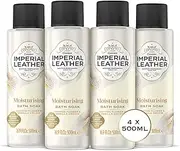 Imperial Leather Moisturising Bath Soak, Cotton Flower & Vanilla Orchid, Rich & Creamy Bubble Bath, Gentle Body Skin Care, Bulk Buy, Pack of 4 x 500ml