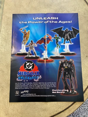 DC Wizkids HeroClix Unleashed 17 inch by 22 inch Promotional Poster Superman Etc