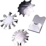 Beatifufu Nail Stencil Kit 4pcs Stainless Steel Nail Art Plates for Women and Girls