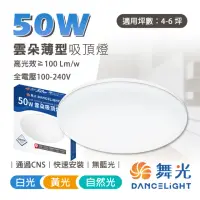 在飛比找momo購物網優惠-【DanceLight 舞光】50W 雲朵 LED吸頂燈 超