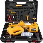 E-HEELP Electric Car Jack 3 Ton 12V Lifting Range 12-42cm Scissor Electric Jack with Impact Wrench for Car/SUV/Sedan
