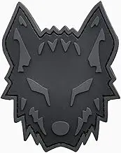Wolf Morale Wolfpack PVC Patch [Subdued, Blackout] Compatible with Velcro Patches for Hats, Tactical Patches, Molle Accessories Military Patches, Backpack Patches, Patches for Backpacks
