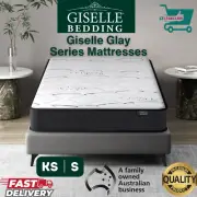 Giselle Mattress Glay King Single Bed Size Medium Firm Foam Bonnell Spring