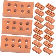 Miniature Bricks 8-Hole Models 200pcs DIY Mini Building Blocks for Boys and Girls Little Bricks for Dollhouse and Model Scenes