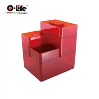在飛比找誠品線上優惠-O-Life B-013置物整理收納盒/ 紅色款