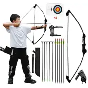 Fiberglass Archery Bow & Arrow Set for Kids & Adults - Practice & Hunting Toy