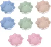 UpTuoLi Soy Sauce Dish,8 Pcs Sauce Small Bowls,Dipping Bowls,Seasoning Plates,Dip Bowls,Sauce Bowls,Sauce Dish,Small Bowls for Side Dishes Sushi Sauce,Wheat Straw Dishes Bowl Mini Appetizer Plates