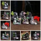 Chinese Style Incense Burner Resin Incense Holder Backflow Incense Rack Home