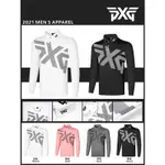 【PXG】 新品高爾夫長袖T恤男裝翻領速乾運動球衣秋冬GOLF服裝男POL衫白色GOLF