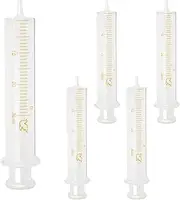 5 Pack 30ml Glass Syringes With Caps