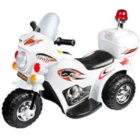 在飛比找PChome商店街優惠-寶貝樂 皇家警察兒童電動摩托車/電動機車-白色(BTRT99