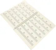 CATIEBYE Six- Book A4 Chord Guitar Music Notebook Portable Durable Paper and Coil Design