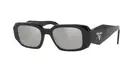 Prada Sunglasses PR17WS 1AB2B0 49mm Black / Light Grey Mirror Silver Lens