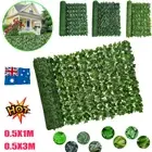 Artificial Ivy Leaf Hedge Roll Privacy Fence Screen Hedging Wall Cover 0.5X1M AU