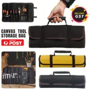 Canvas Tool Bag Organizer Roll Up Pouch Tool Tote Carrier Holder Sling Organizer