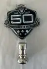 OAKLAND RAIDERS COORS LIGHT BEER TAP HANDLE TOPPER NFL 50th Anniversary 1/4”thre