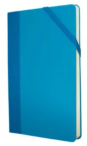 Notebook Paperbook Medium Colours Blue, Plain