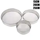 Kitchen Fine Mesh Flour Sifter Round Stainless Steel Flour Sieve Strainer Si BAZ