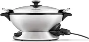 Breville the Hot Wok & Steam Electric Wok, Brushed Stainless Steel, BEW820BSS
