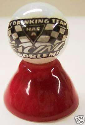 MY BEER DRINKING RACING TEAM NO PROBLEM WHITE MARBLE